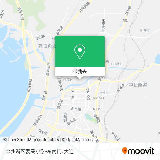 金州新区爱民小学-东南门地图