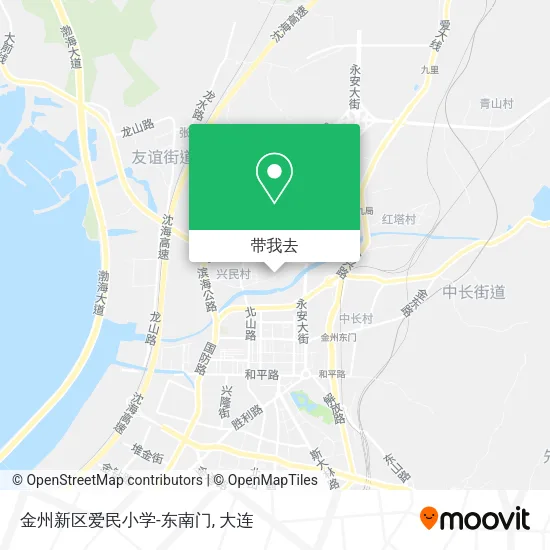 金州新区爱民小学-东南门地图