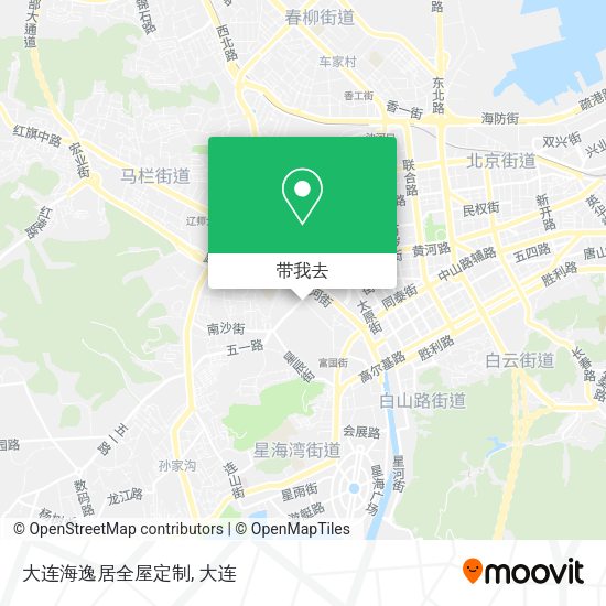 大连海逸居全屋定制地图