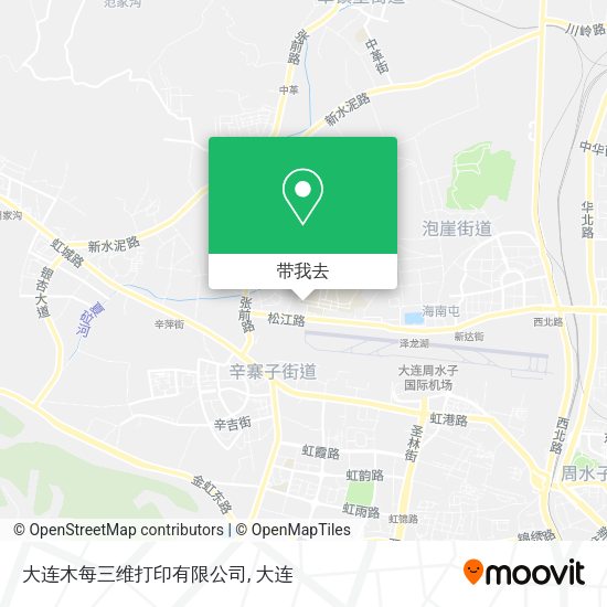 大连木每三维打印有限公司地图