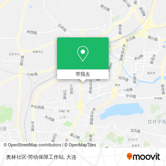 奥林社区-劳动保障工作站地图