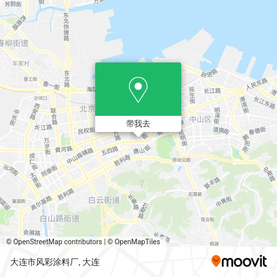 大连市风彩涂料厂地图