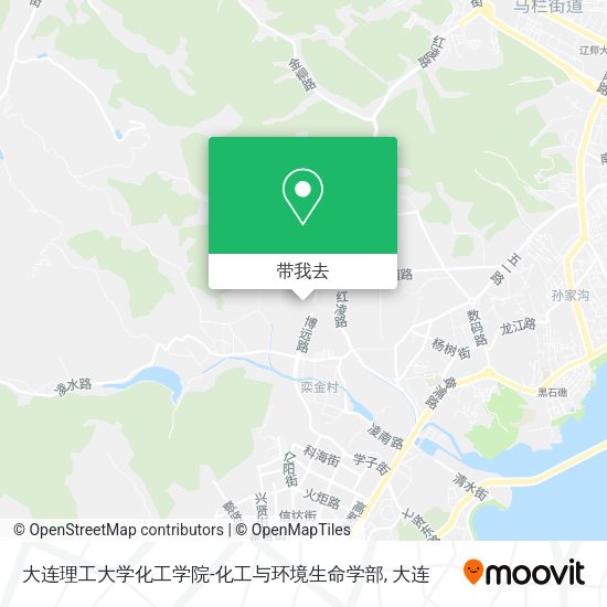 大连理工大学化工学院-化工与环境生命学部地图