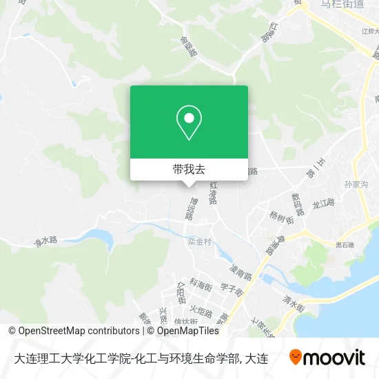 大连理工大学化工学院-化工与环境生命学部地图