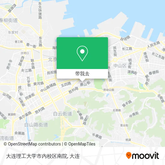 大连理工大学市内校区南院地图
