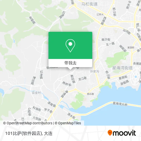 101比萨(软件园店)地图