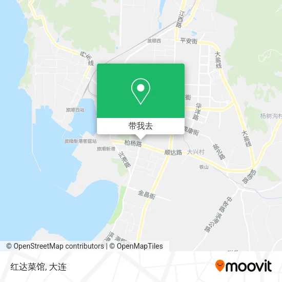 红达菜馆地图