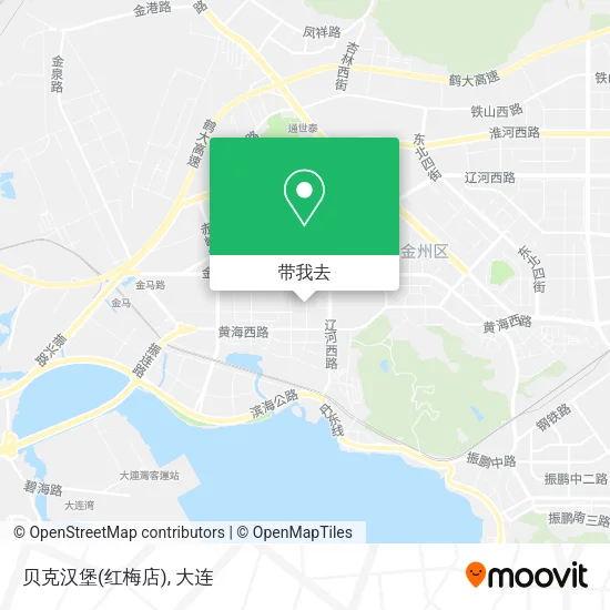 贝克汉堡(红梅店)地图
