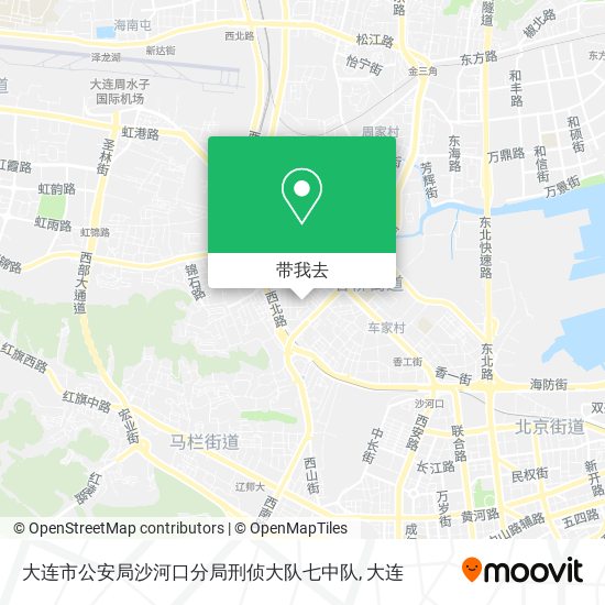 大连市公安局沙河口分局刑侦大队七中队地图