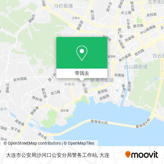 大连市公安局沙河口公安分局警务工作站地图