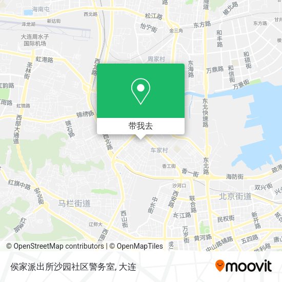 侯家派出所沙园社区警务室地图