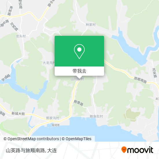 山英路与旅顺南路地图