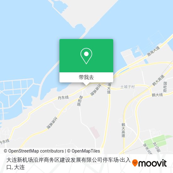 大连新机场沿岸商务区建设发展有限公司停车场-出入口地图