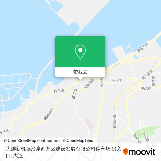 大连新机场沿岸商务区建设发展有限公司停车场-出入口地图