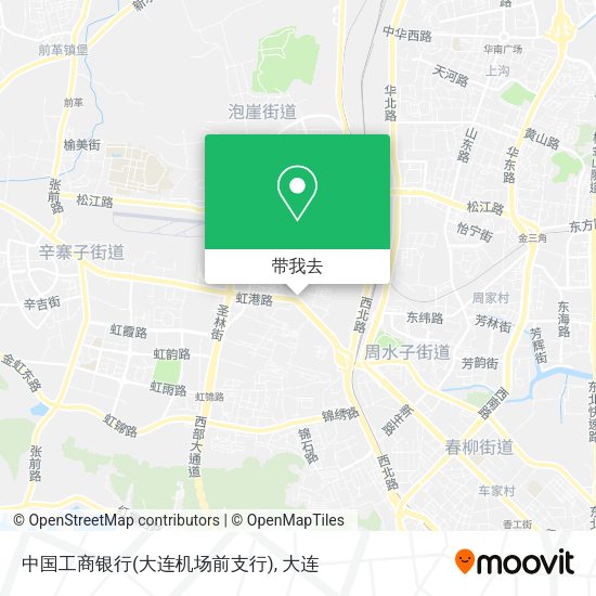 中国工商银行(大连机场前支行)地图