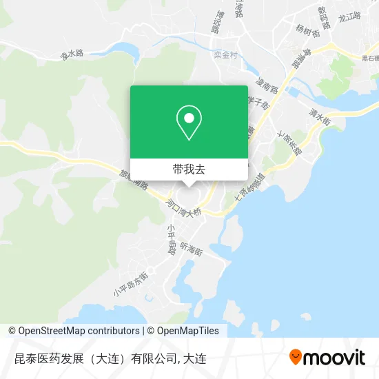 昆泰医药发展（大连）有限公司地图