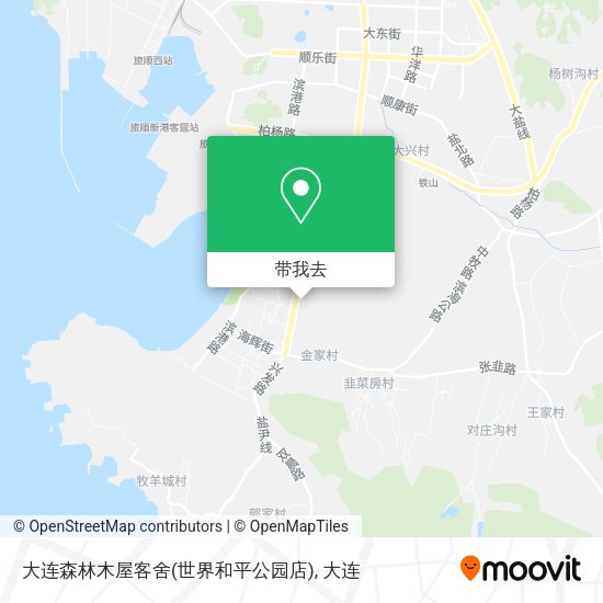 大连森林木屋客舍(世界和平公园店)地图