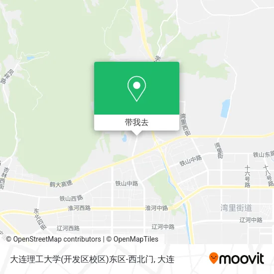 大连理工大学(开发区校区)东区-西北门地图