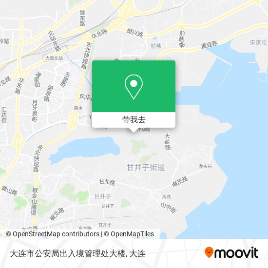 大连市公安局出入境管理处大楼地图
