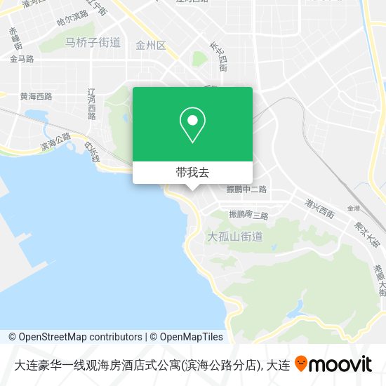 大连豪华一线观海房酒店式公寓(滨海公路分店)地图