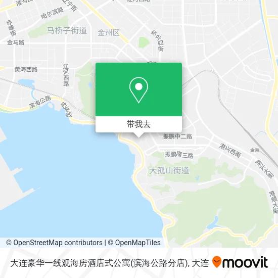 大连豪华一线观海房酒店式公寓(滨海公路分店)地图