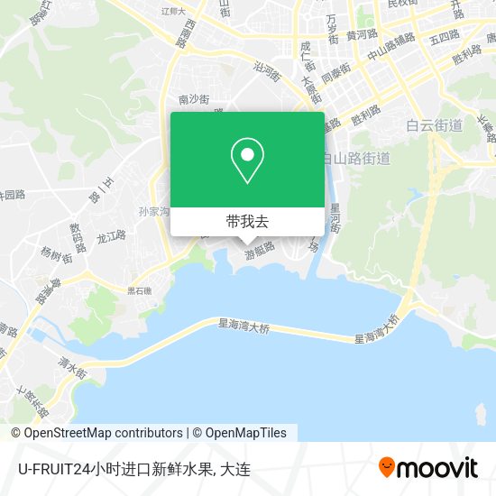 U-FRUIT24小时进口新鲜水果地图