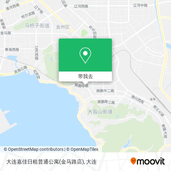 大连嘉佳日租普通公寓(金马路店)地图