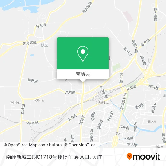南岭新城二期C1718号楼停车场-入口地图