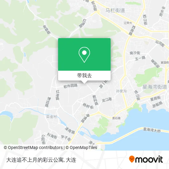 大连追不上月的彩云公寓地图