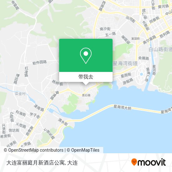 大连富丽庭月新酒店公寓地图