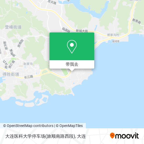 大连医科大学停车场(旅顺南路西段)地图