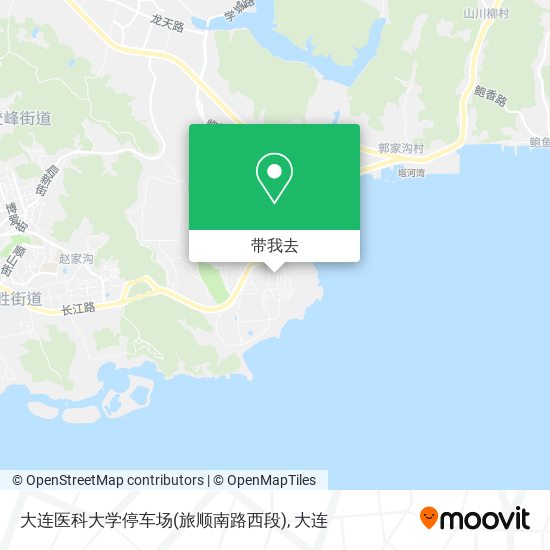 大连医科大学停车场(旅顺南路西段)地图