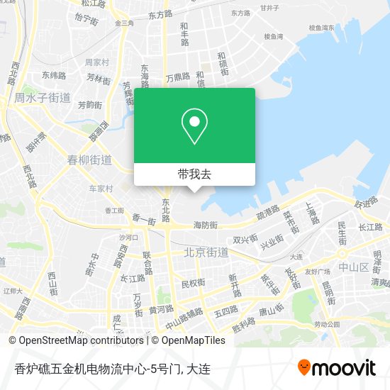 香炉礁五金机电物流中心-5号门地图