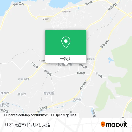 旺家福超市(长城店)地图