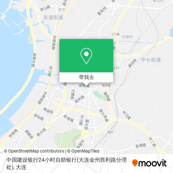 中国建设银行24小时自助银行(大连金州胜利路分理处)地图