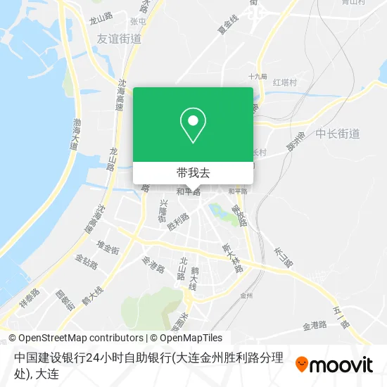中国建设银行24小时自助银行(大连金州胜利路分理处)地图