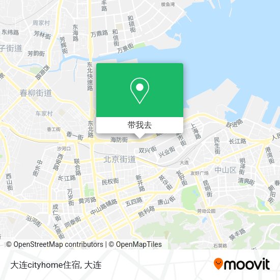 大连cityhome住宿地图