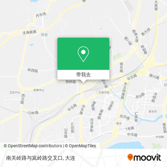 南关岭路与岚岭路交叉口地图
