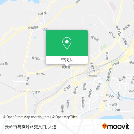 云岭街与岚岭路交叉口地图