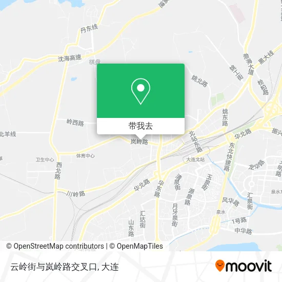 云岭街与岚岭路交叉口地图