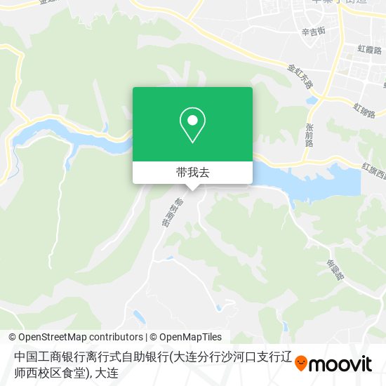 中国工商银行离行式自助银行(大连分行沙河口支行辽师西校区食堂)地图