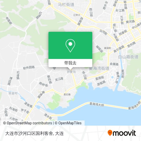 大连市沙河口区国利客舍地图