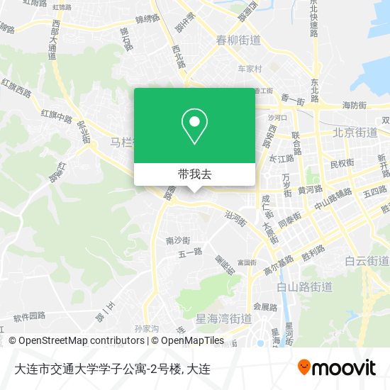 大连市交通大学学子公寓-2号楼地图