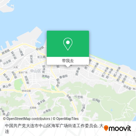 中国共产党大连市中山区海军广场街道工作委员会地图
