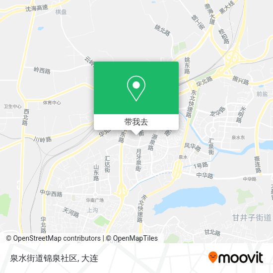 泉水街道锦泉社区地图