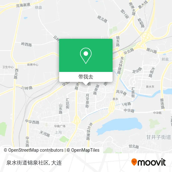 泉水街道锦泉社区地图