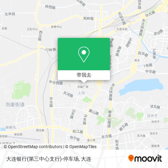 大连银行(第三中心支行)-停车场地图