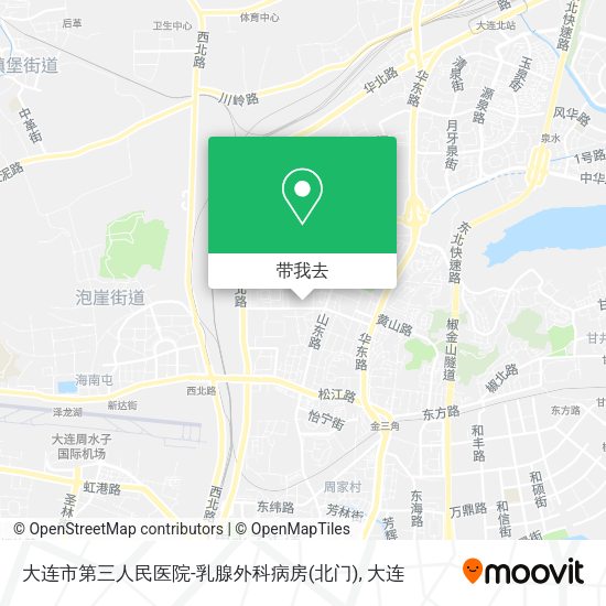 大连市第三人民医院-乳腺外科病房(北门)地图