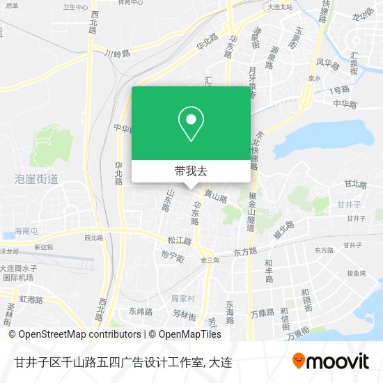 甘井子区千山路五四广告设计工作室地图