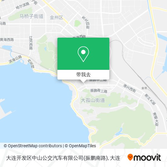 大连开发区中山公交汽车有限公司(振鹏南路)地图